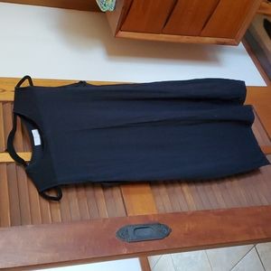 Sleeveless black everlane tshirt dress